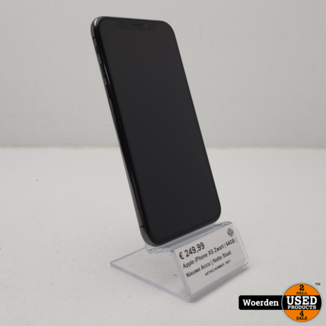 Apple iPhone XS Zwart | 64GB | Nieuwe Accu | Nette Staat