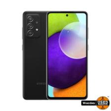 Samsung Galaxy a52 Zwart | 128GB | 2x Kleine Barst in hoek scherm