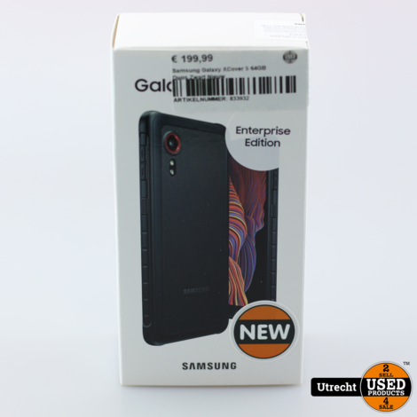 Samsung Galaxy XCover 5 64GB Duos Zwart Nieuw