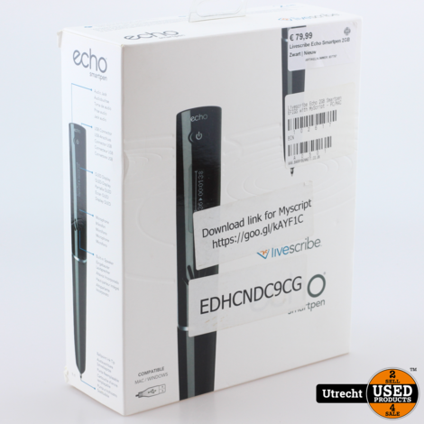Livescribe Echo Smartpen 2GB Zwart | Nieuw