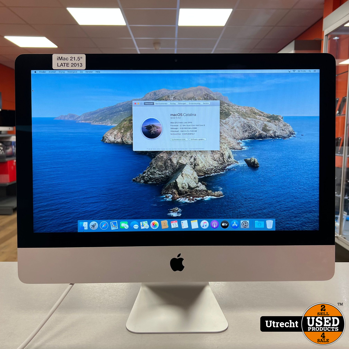 iMac 21.5 inch Late 2013 i5/8GB/1TB Fusion Drive - Used Products