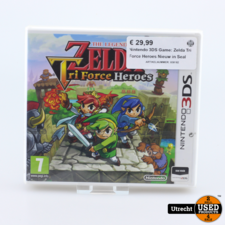Nintendo 3DS Game: Zelda Tri Force Heroes Nieuw in Seal