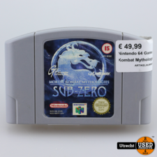 Nintendo 64 Game: Mortal Kombat Mythologies Sub-Zero