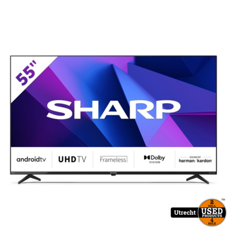 SHARP 55FN4EA 55 Inch 2022 4K Ultra HD Android Smart Led TV Nieuw
