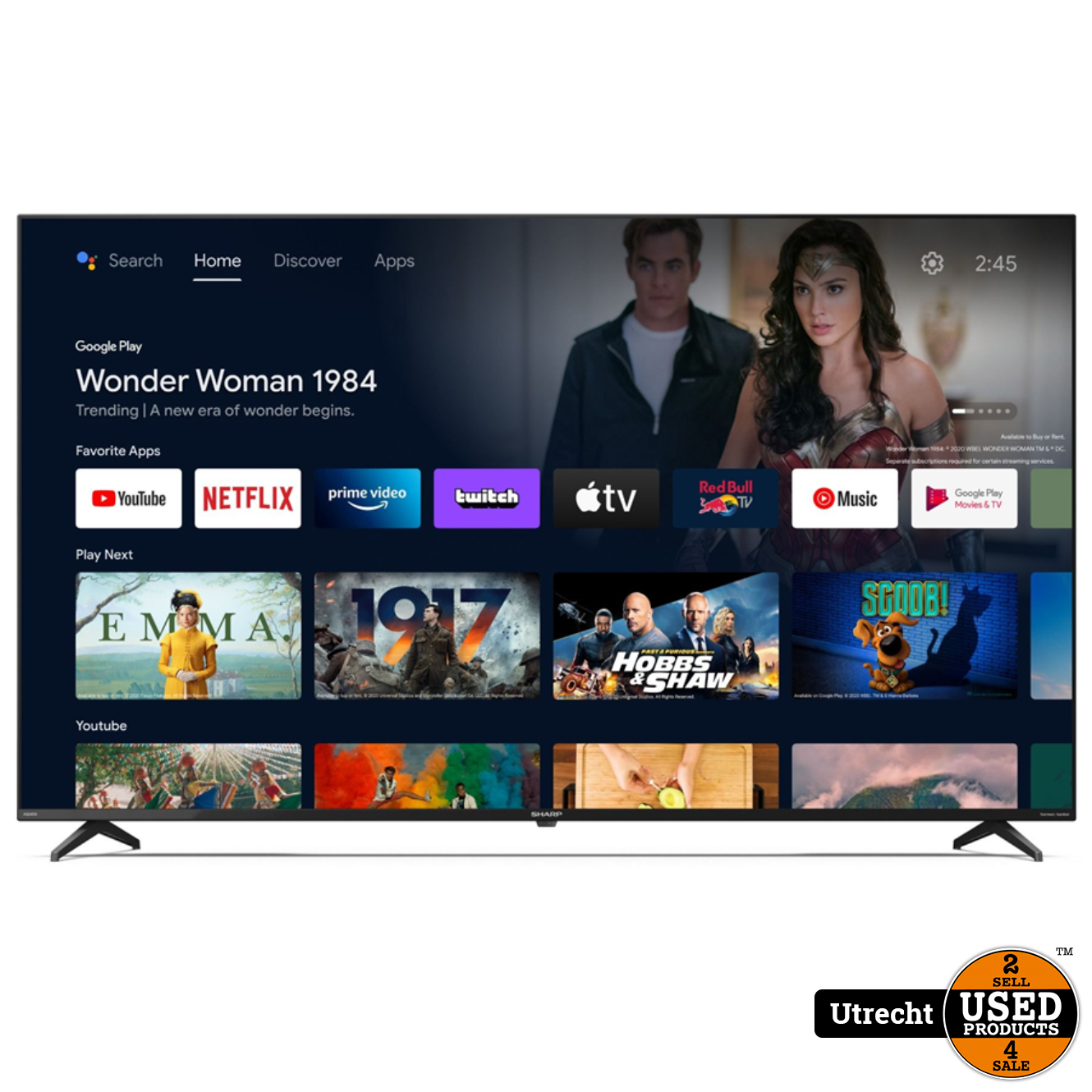 Sharp SHARP AQUOS 65FN4EA 65 inch 4K Ultra HD Android Smart TV Nieuw