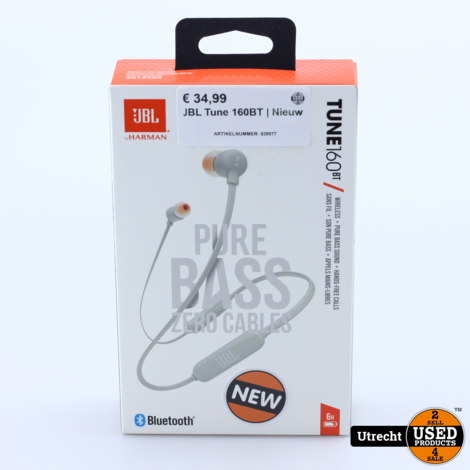 JBL Tune 160BT in Ear koptelefoons Nieuw