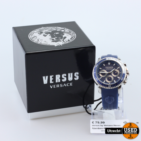 Versus by Versace Heren Aberdeen 45mm Strap Silicone