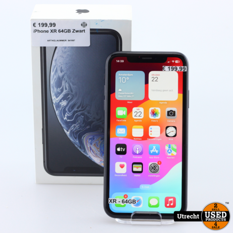 iPhone XR 64GB Zwart