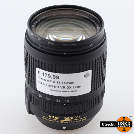 Nikon AF-S 18-140mm F/3.5-5.6G ED VR DX Lens