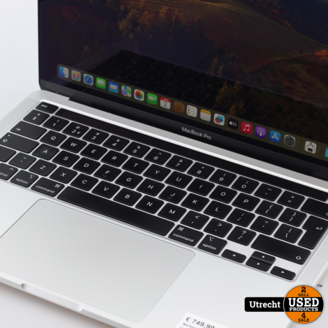 Macbook Pro 13 Inch 2020 M1 8C-CPU/8C-GPU/8GB/256GB Silver