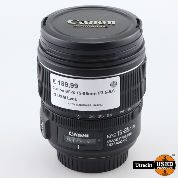 Canon EF-S 15-85mm f/3.5-5.6 IS USM Lens - Used Products Utrecht