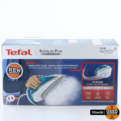 Tefal Easygliss Plus Strijkijzer 2500Watts FV5718 Nieuw