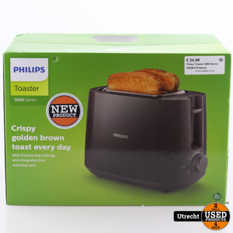 Philips Toaster 3000 Series HD2581/10 Nieuw