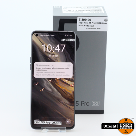 Oppo Find X5 Pro 256GB Glaze Black Nette staat