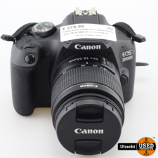 Canon EOS 2000D Incl Canon Zoom Lens 18-55 MM EF-S 1:3.5-5.6 III