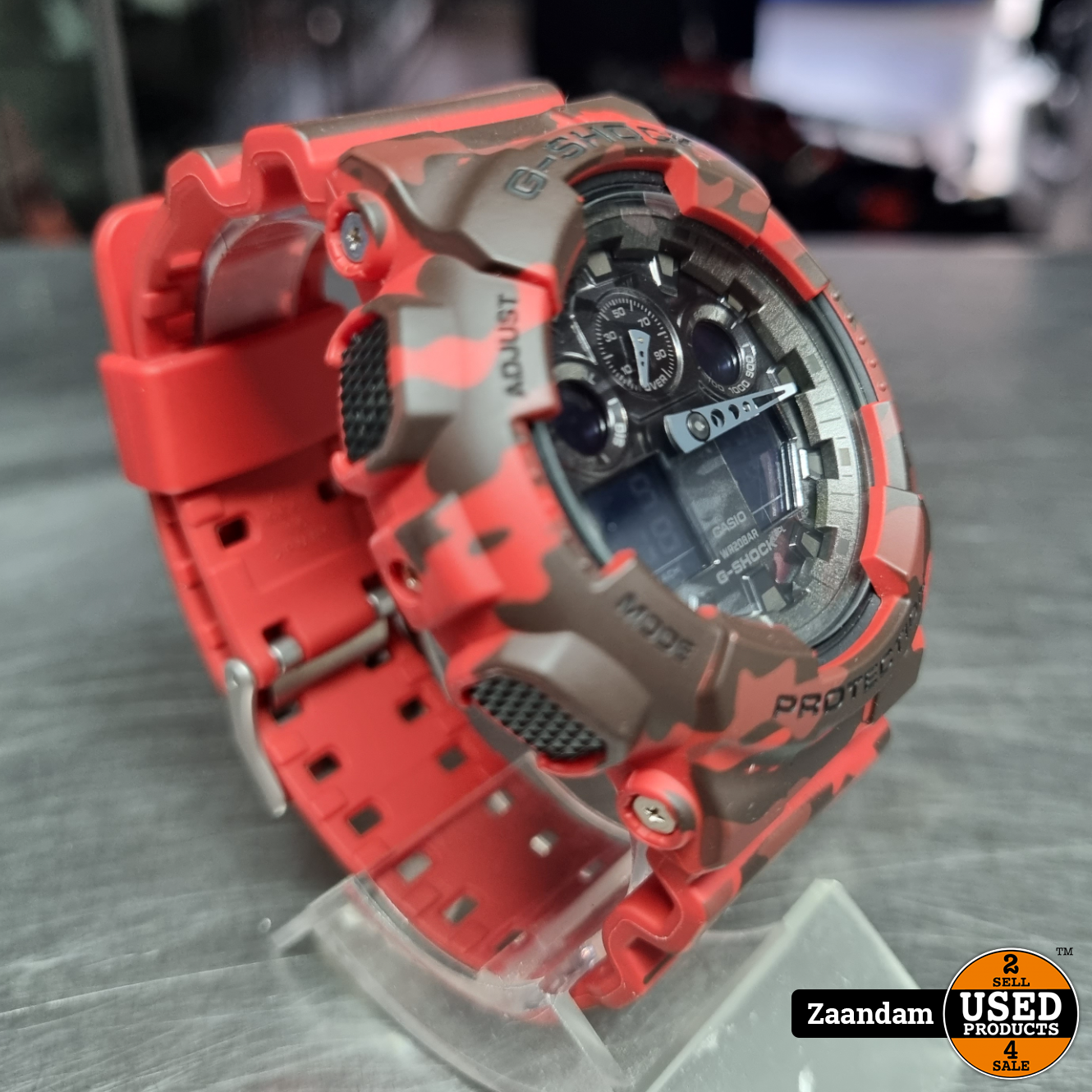 schuld opmerking Vlekkeloos Casio G-Shock GA-100CM Horloge Rood | In nette staat - Used Products Zaandam