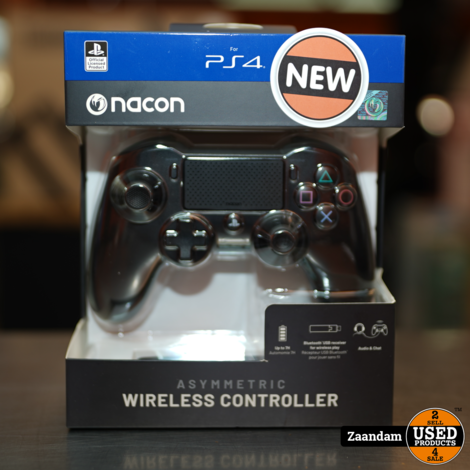 Nacon Playstation 4 Asymmetrische Draadloze Controller Zwart | Nieuw in doos