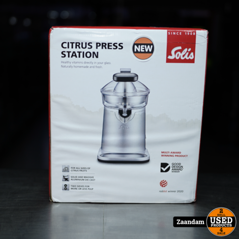 Solis Citrus Press Station 8454 Citruspers | Juicer | Nieuw in doos