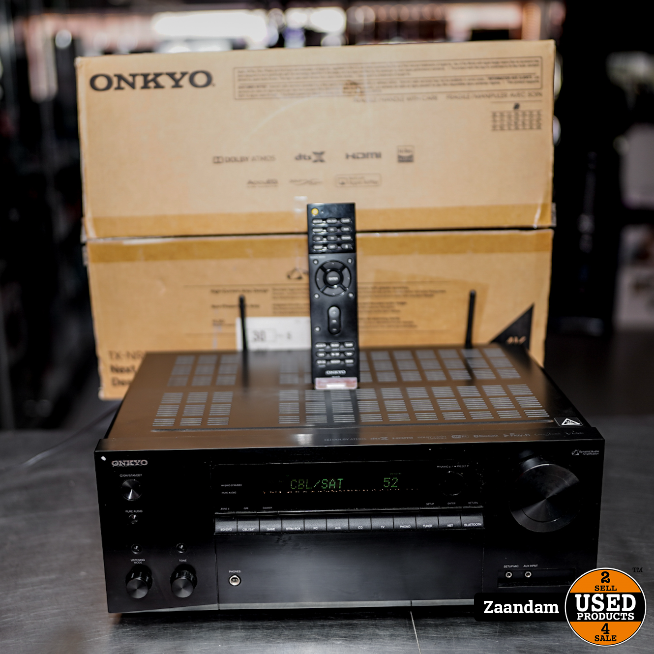 Onkyo TX-NR575E 7.2 Kanaals Versterker | HDMI | USB | Ethernet | Internet | Nette staat doos - Used Products Zaandam