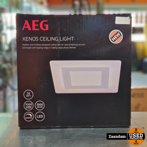 AEG Xenos LED Plafondlamp | 30W | 3000LM | 3000K | Nieuw in Doos