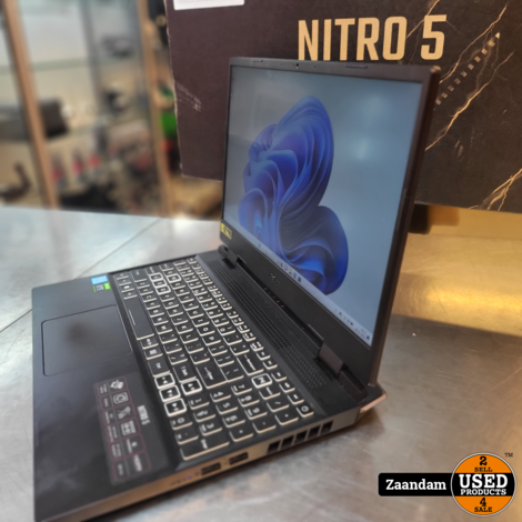 Dell Nitro 5 N22C1 AN515-58-56BL Laptop | i5-12th 16GB 1TB SSD 512GB SSD RTX3060 | Nette staat in doos