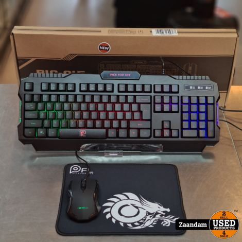 Pick For Life PIC-015 Gaming Toetsenbord + Gaming Muis Set | Incl. Muismat | Nieuw, in doos