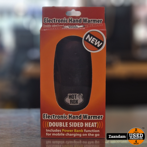 HotRox Electronische Dubbelzijdige Handwarmer | Met Powerbank Functie | Nieuw, in doos