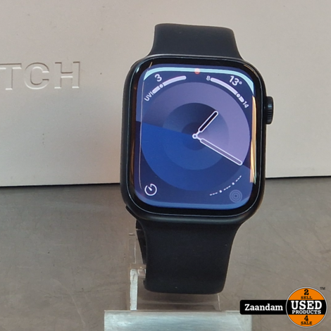 Apple Watch Series 9 45MM Midnight Aluminium | Nette staat in doos