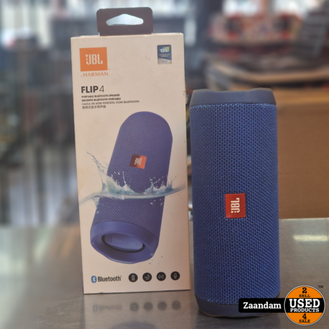 JBL Flip 4 Bluetooth Speaker Blauw | Incl. garantie en doos