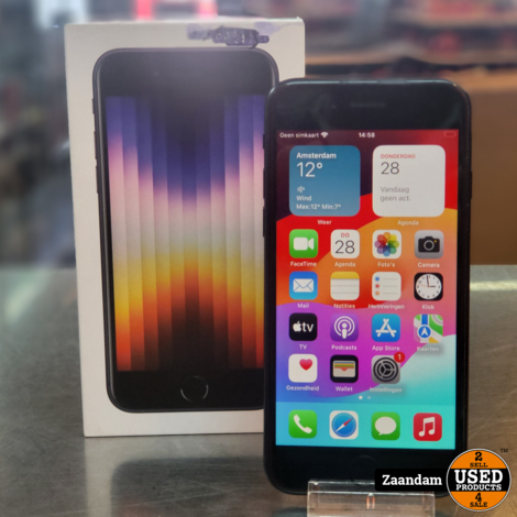 Iphone SE 64GB Zwart | Nette staat in doos