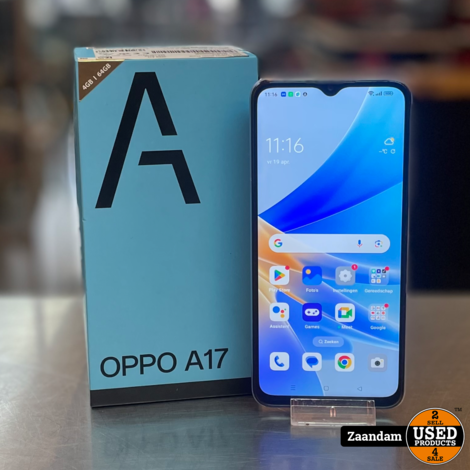 Oppo A17 64GB Dual Sim Blauw | Incl. garantie en doos