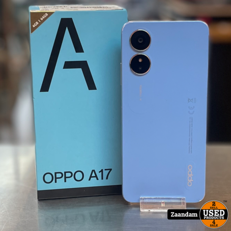 Oppo A17 64GB Dual Sim Blauw | Incl. garantie en doos