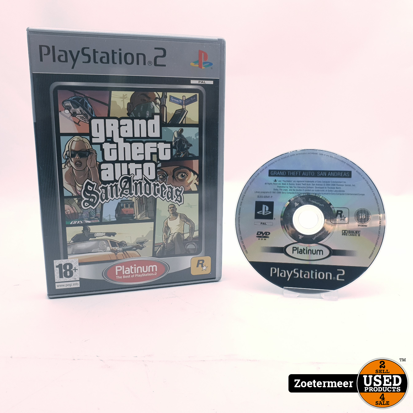 schrijven informatie Gewond raken Grand Theft Auto San Andreas Playstation 2 - Used Products Zoetermeer