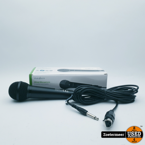 Nedis bedrade microfoon XLR zwart