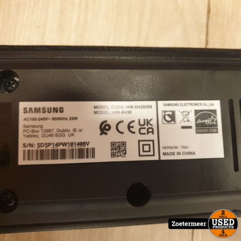 Samsung Essential HW-B430 Soundbar met Subwoofer