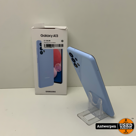 Samsung a13 4 ran blauw