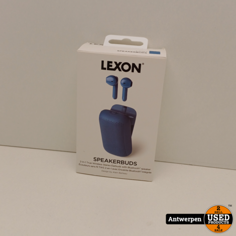 Lexon speakerbuds 2-in-1 earbuds + speaker blauw | Nieuw | Met garantie