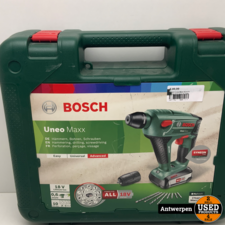 Bosch Uneo Maxx Accu boorhamer - Met 1x 18 V accu en lader - Met koffer