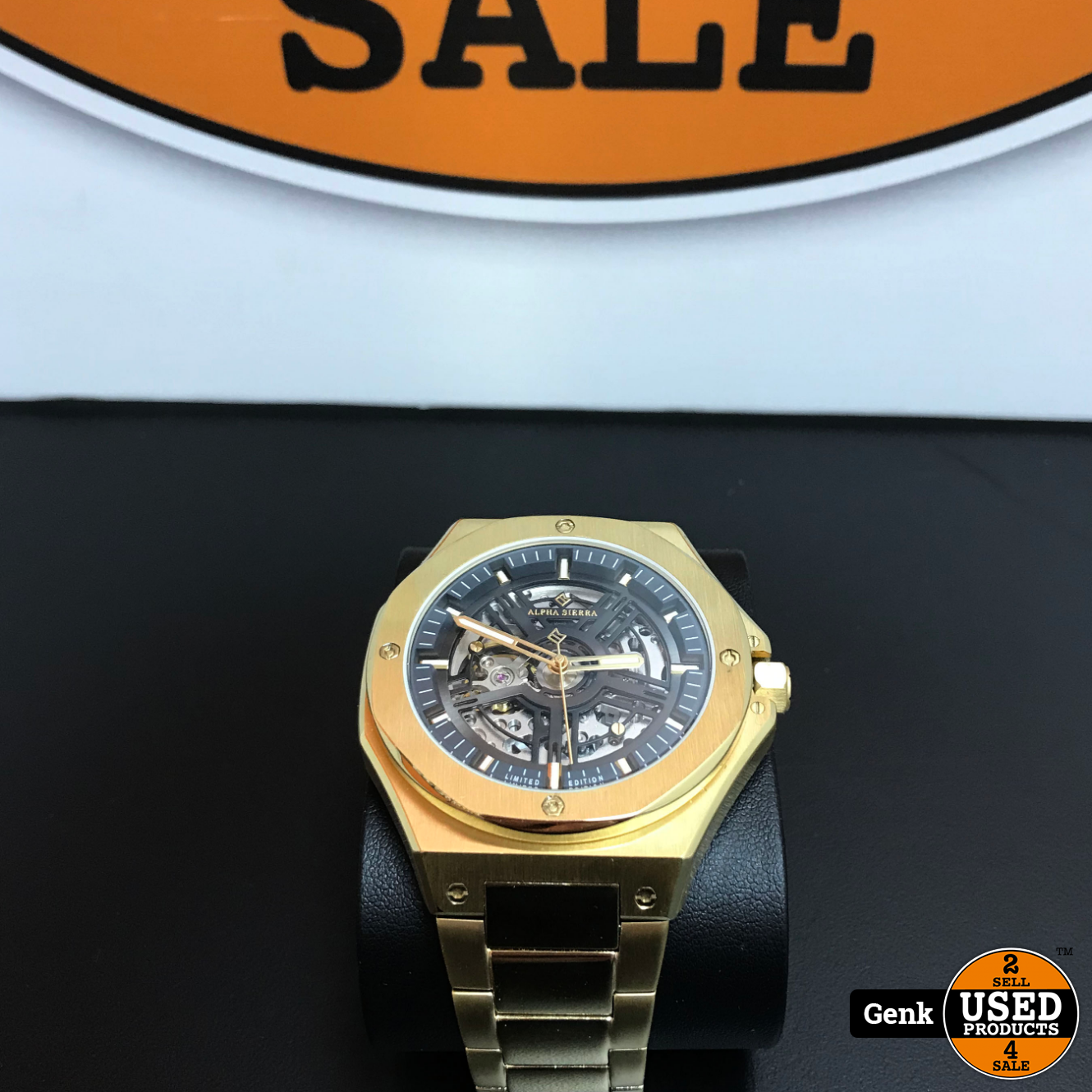 Alpha Sierra Falcon LVD148G-Goud Stalen band-Herenhorloge -ø45mm - Vinted
