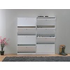 Schoenenkast wit mat (set van 2 stuks) 150x148x17 cm Escape