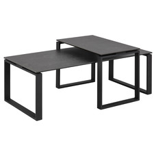 Kamma  salontafel set zwart.