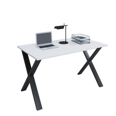 Lona Bureau 110x80 cm X-frame wit/zwart.