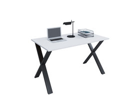 Lona Bureau 110x80 cm X-frame wit/zwart.