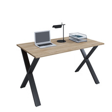 Lona Bureau 140x80 cm X-frame Sonoma eiken decor/zwart.