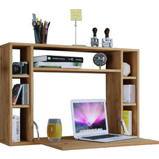 Wandila bureau , laptopbureau muur en 7 vakkenHoning eiken decor.