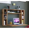 Wandila bureau , laptopbureau muur en 7 vakkenHoning eiken decor.