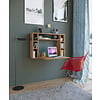 Wandila bureau , laptopbureau muur en 7 vakkenHoning eiken decor.