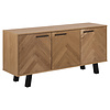 Bright dressoir Visgraat met 3 deuren eiken decor.