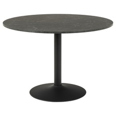 Ibie eetkamertafel Ø110cm zwart.