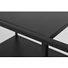Newbor salontafel Trolley met 3 legborden zwart.